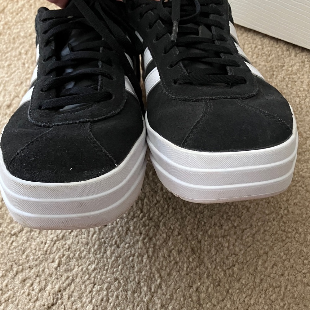 adidas VL Court Bold black and white size 9 - Picture 5 of 7